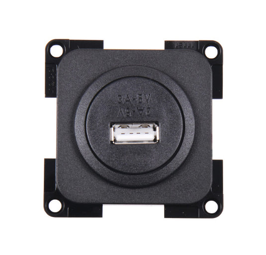 USB 1-fach Ladesteckdose Farbe: schiefergrau 811827