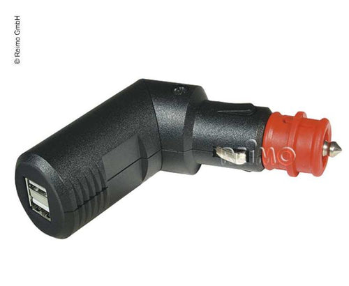 Spina 12V: Doppio caricabatterie USB angolare 12V 81194