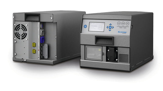 Batteria al litio 100Ah, caricabatterie, inverter sinusoidale, BMS 81354