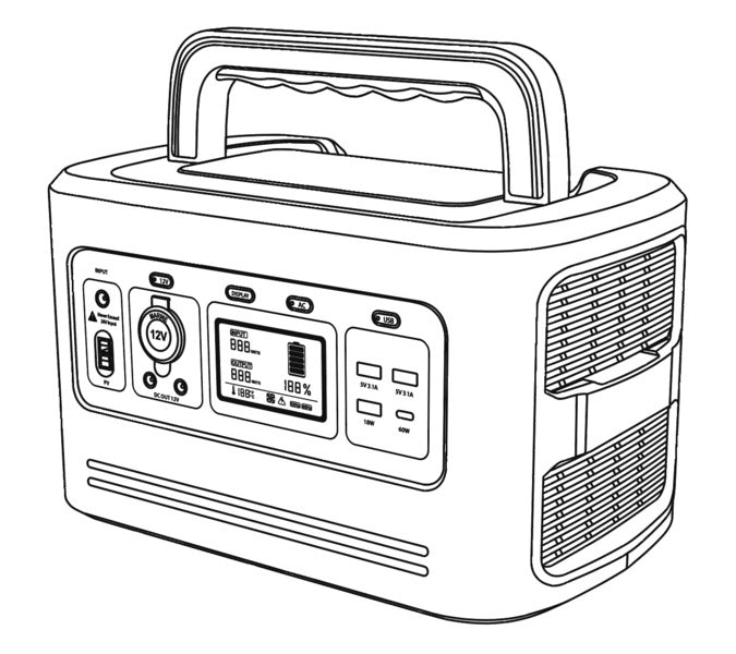 Load image into Gallery viewer, Inverter sinusoidale 500W LithPowerUnit 48, 32Ah-19.2V/48Ah-12.8V, 814135
