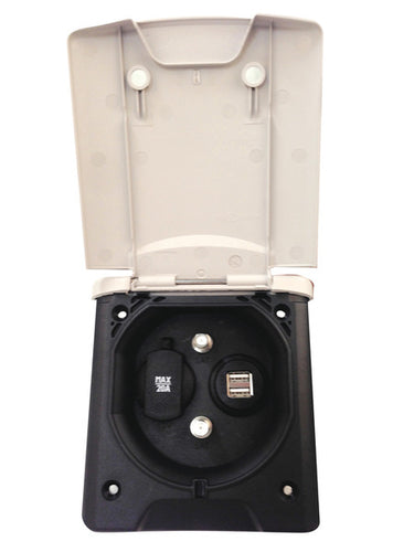 Presa universale per tende da sole 12V/20A, 2xTV-Sat, 2xUSB 5V 820381