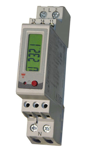 Contatore di energia elettrica 230V con display LCD, max 32A+5A 820901
