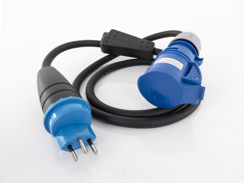 Load image into Gallery viewer, Cavo adattatore CEE Svizzera (spina CH e accoppiamento CEE) con fusibile 10A 821548
