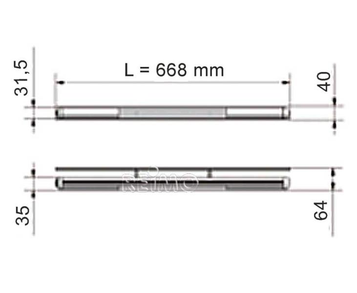 Carica immagine in Galleria Viewer, Des.lamp Stilo LED66,8cm 830281
