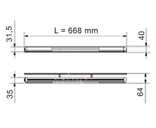 Des.lamp Stilo LED66,8cm 830281