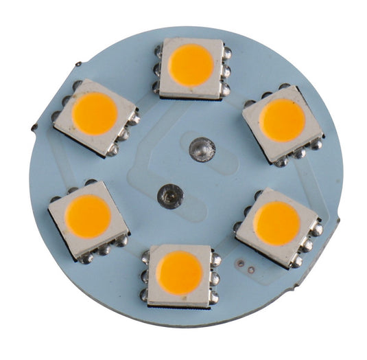 Lampadina LED G4, 1,5W, 120 lumen, 6 bianco caldo SMD 830323