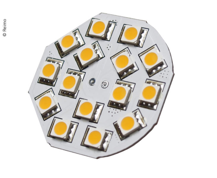 Load image into Gallery viewer, Lampadina LED G4, 3W, 200 lumen, 15x bianco caldo SMD, 830325
