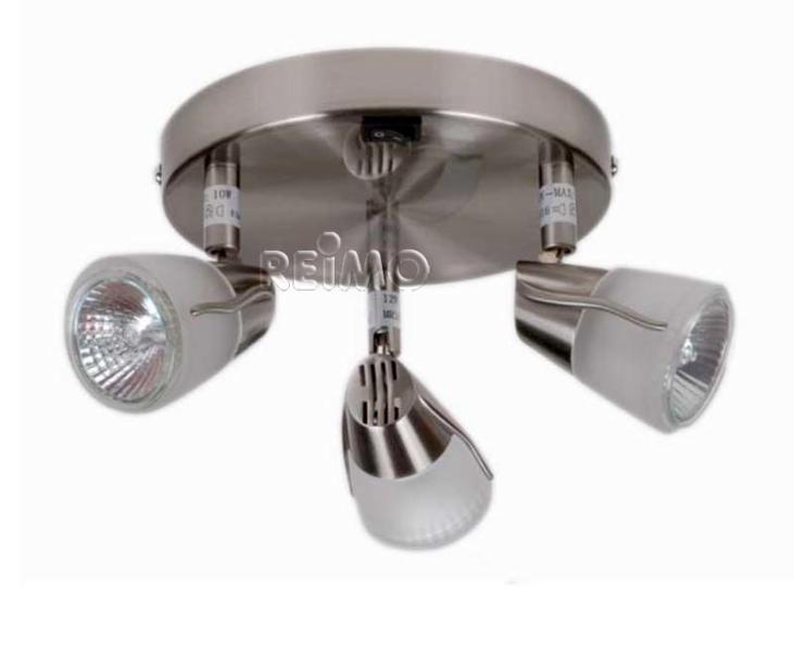 Load image into Gallery viewer, Plafoniera in acciaio inox Meteor 12V/3x10 Watt 83122
