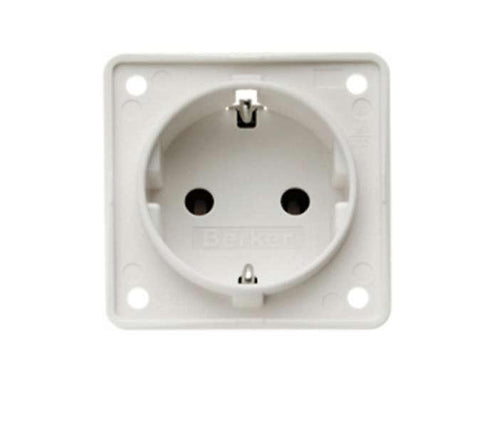 Presa Berker INTEGRO 230V bianco polare 831433