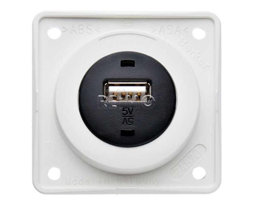 Presa USB integrata, bianco polare sciolto 831631L