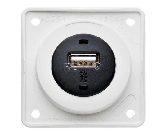 Presa USB integrata, bianco polare sciolto 831631L