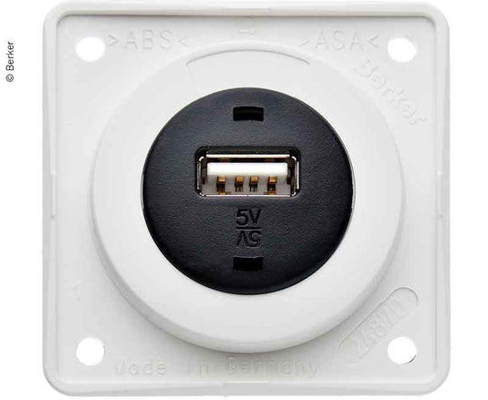 Telaio USB, bianco polare lucido, 12V, 3A Corrente di uscita 831635