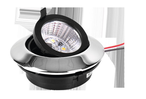 Faretto da incasso a LED da incasso 360° dimmerabile, cromato, orientabile e pie 83457