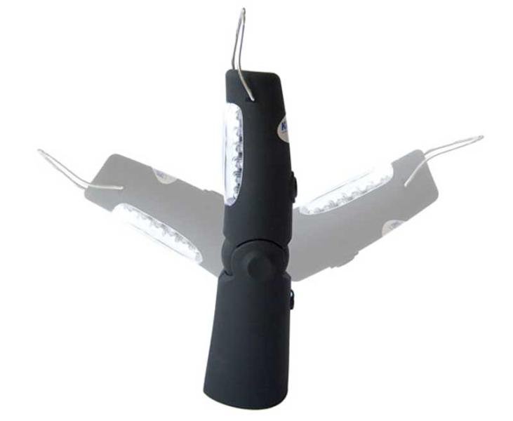 Load image into Gallery viewer, Torcia a LED, lampada da lavoro LED + batteria 18+5 LEDs Caricabatteria 230V 83479
