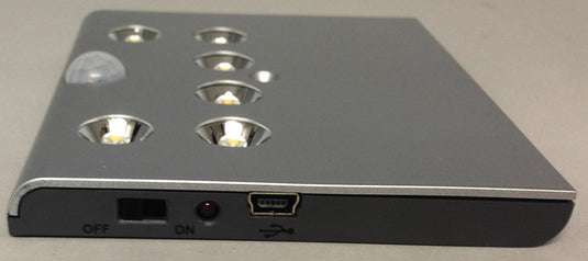 Luce della batteria a LED con sensore 0,5W 6LEDs on/off Interruttore 1400mA batt 83489