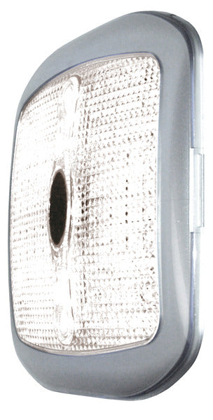 Plafoniera a LED 12V, quadrata, color argento, 177x177x20mm 835493