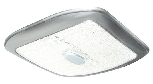 Plafoniera a LED 12V, quadrata, color argento, 177x177x20mm 835493