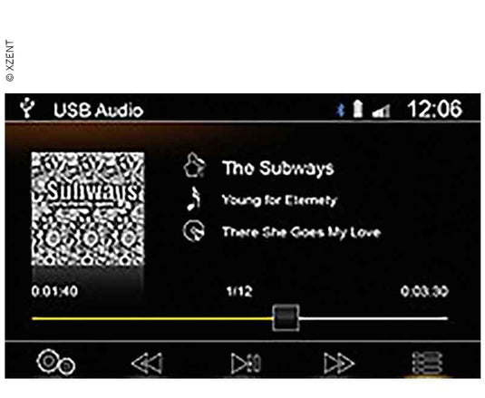 Monicevitore XZENT-X-222 con DAb+, USB e Bluetooth 850310