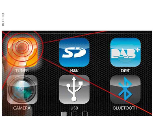 Monicevitore XZENT-X-222 con DAb+, USB e Bluetooth 850310