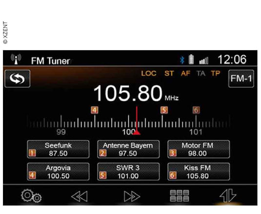 Infotainer XZNET-X-422 con DAB+, USB e Bluetooth senza scheda 850316