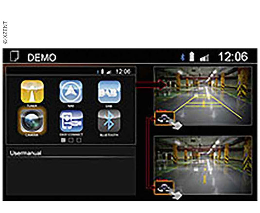 Infotainer XZNET-X-422 con DAB+, USB e Bluetooth senza scheda 850316