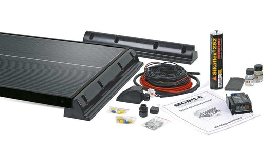 MT 110CIS sistema solare completo, 2x modulo 55Wp-Cis, regolatore solare Duo 850852