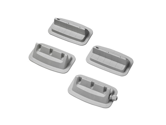 Set di fissaggio Set solare da 4 con tetto passante integrato, grigio 85169