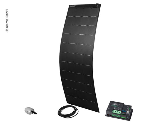 Pannello fotovoltaico 12V/160W Flex Pro,nero,con regolatore di carica+passatetto 85288