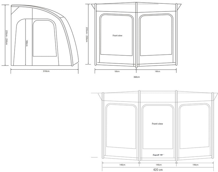 Load image into Gallery viewer, Tenda da sole per roulotte ESPRIT 360 PRO 900006
