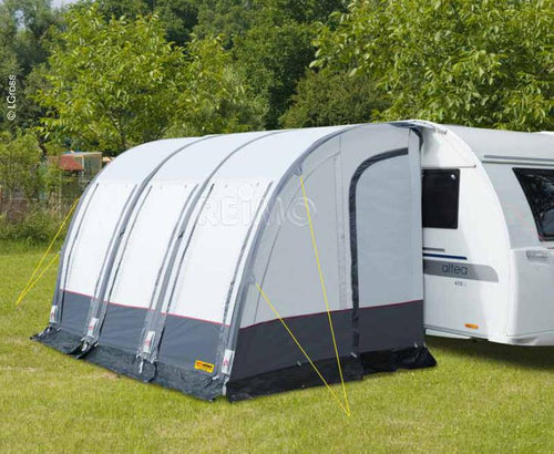 Tenda da sole per roulotte Rimini Air 390 con pali aria a montaggio rapido 900013
