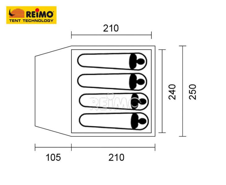 Load image into Gallery viewer, d-Persona Tenda familiare Yosemite 4 900024

