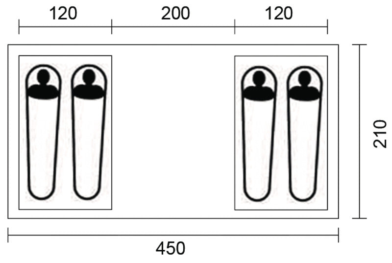 Load image into Gallery viewer, Tenda 4 persone Creastone Peak Creastone Peak 900026
