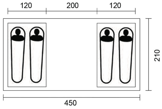Tenda 4 persone Creastone Peak Creastone Peak 900026