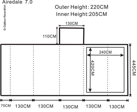 Tenda familiare AIRDALE 7 900047