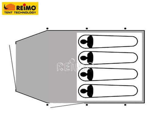 Tenda per 4 persone Dakota Z5 Deluxe 900071