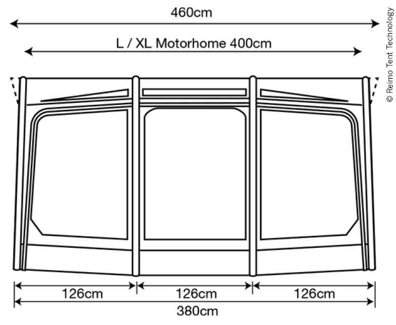 Carica immagine in Galleria Viewer, Tenda da sole per camper Eclipse Pro 380 XL 900089
