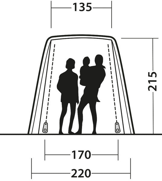 Carica immagine in Galleria Viewer, Outwell Dunecrest - Tenda posteriore autoportante 9000952
