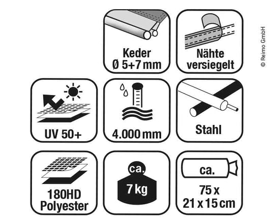 TECH-LINE Tettuccio parasole alto 900163