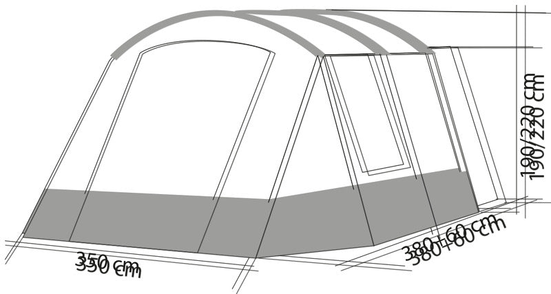 Carica immagine in Galleria Viewer, Tenda da sole per camper Tourlite Space 2 con molto spazio 900290
