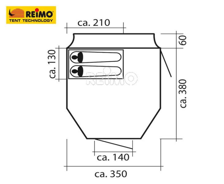 Carica immagine in Galleria Viewer, Tenda interna Tenda da letto per Tour Lite Space 2 900291
