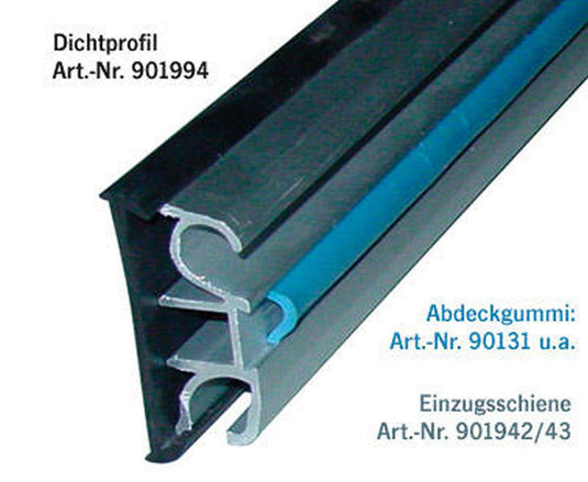 Binari per finestre Alluminio argento, 3m 901943