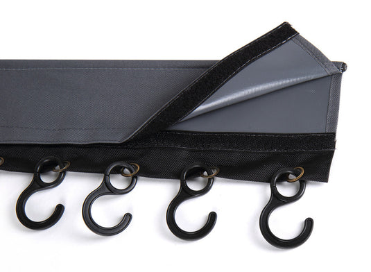Gancio con 8 ganci, tubazioni e chiusura in velcro Lunghezza 58cm 903271