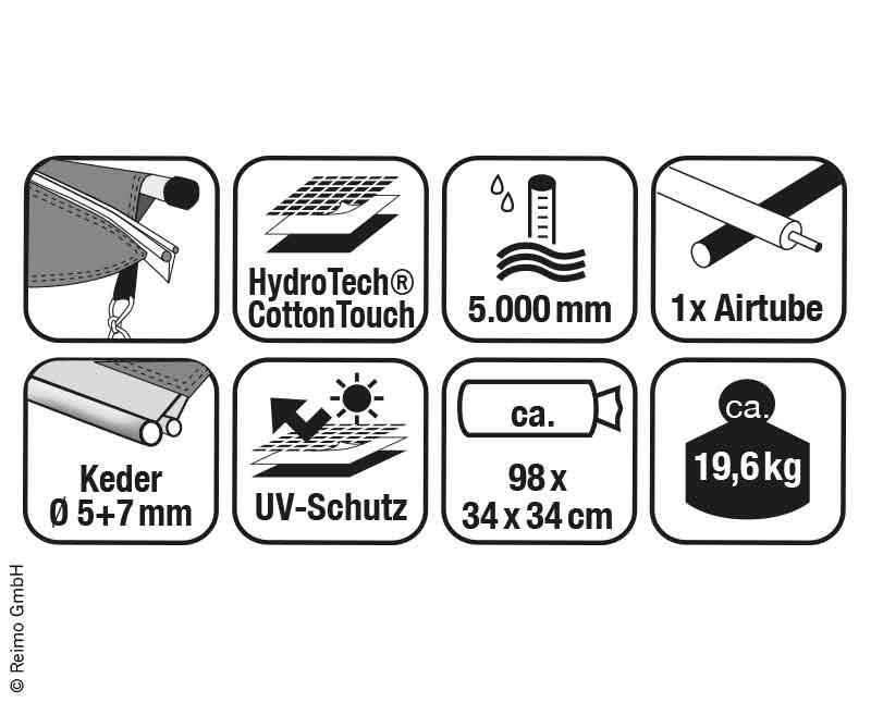 Load image into Gallery viewer, Tenda da sole per camper ORION 300, gonfiabile e autoportante 903726
