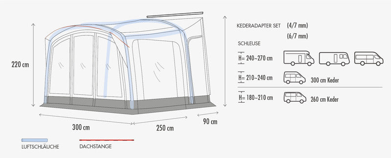 Load image into Gallery viewer, Orion - Tenda gonfiabile autoportante per autobus e camper di Westfield. 903731
