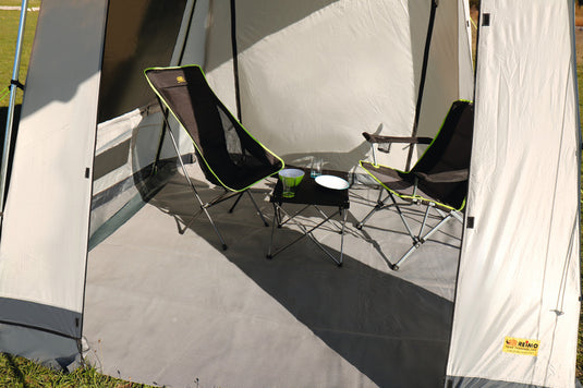 Tappeto per tende da sole Villa Eco 3,0 x 2,5 m Colore grigio, tappeto tenda 90402
