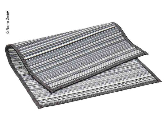 Tappeto per tende da sole VILLA STRIPE 2,5x4,5m, PP, incl. borsa per il trasporto 905172