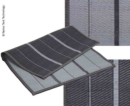 Tappeto per tenda da sole VILLA GREY 3x3,9m, PP, incl. borsa per il trasporto 905182