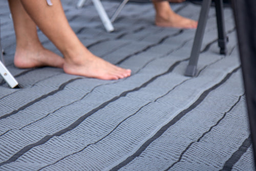 Tappeto per tenda da sole VILLA GREY 2,5x2,9m, PP, incl. borsa per il trasporto 90518