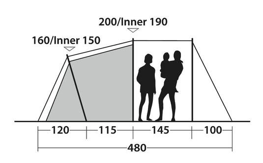 Tenda familiare Outwell SPRINGWOOD 4SG 90594