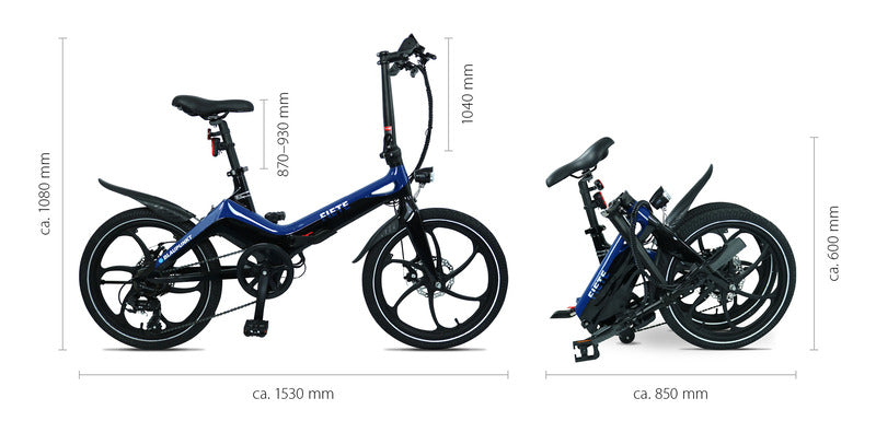 Load image into Gallery viewer, E-bike pieghevole &quot;FIETE 500&quot; 908961
